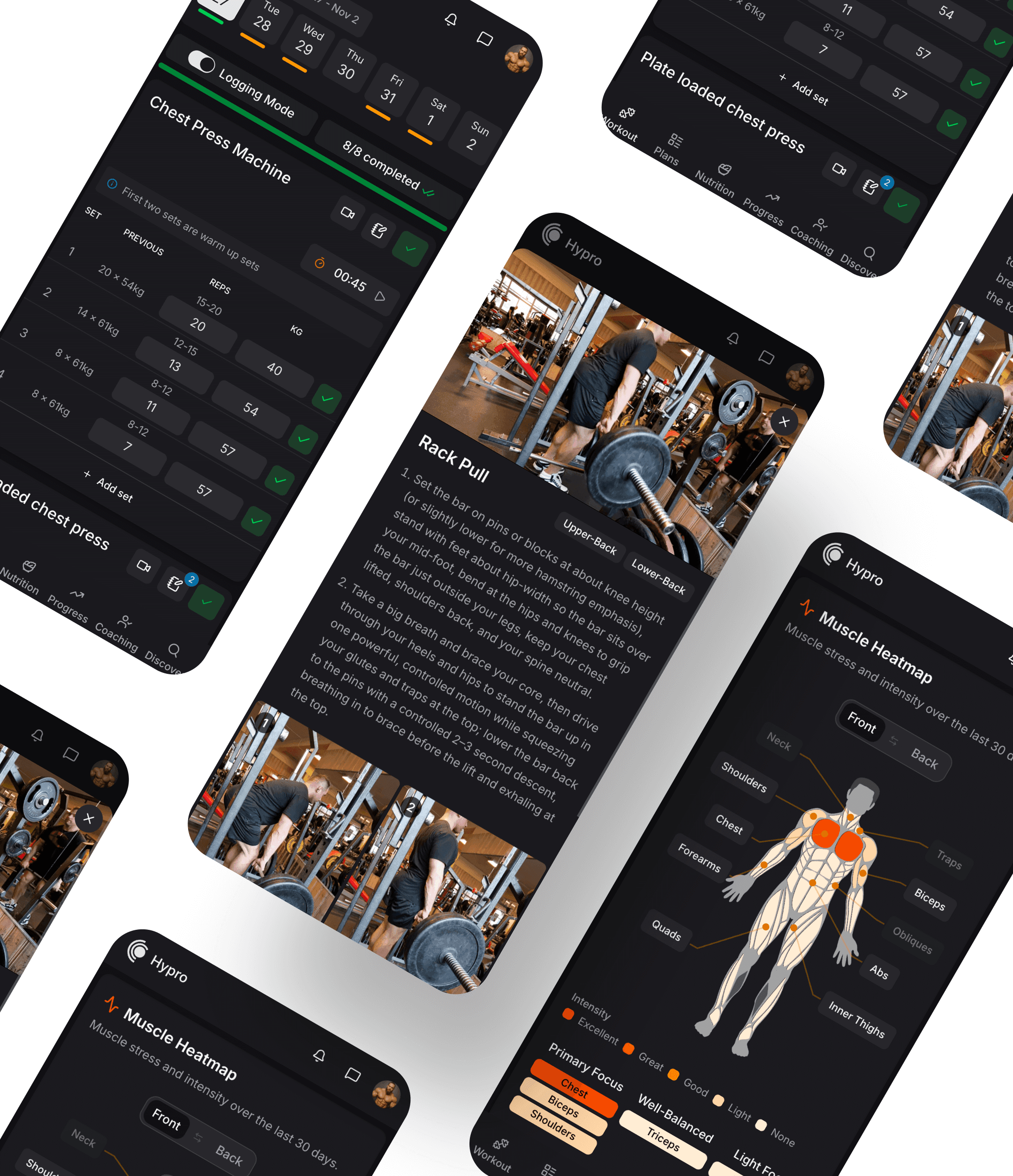 Hypro fitness app in action