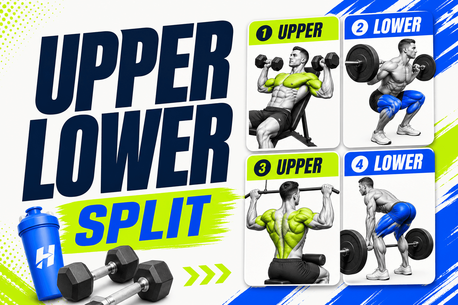 Upper Lower Split: The Complete 4-Day Guide With Workouts