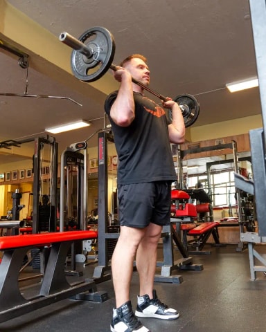 Barbell Overhead Press exercise demonstration