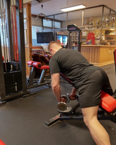 Chest Supported Rear Delt Fly exercise demonstration