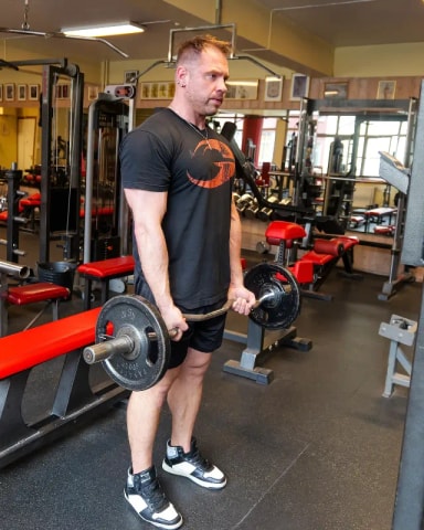EZ Bar Curl exercise demonstration