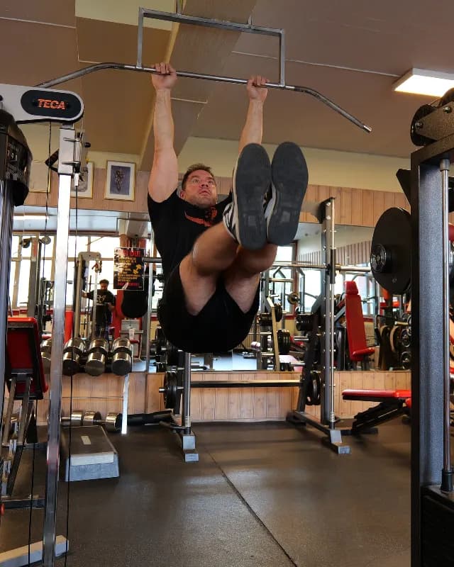 Hanging Leg Raises - step 2