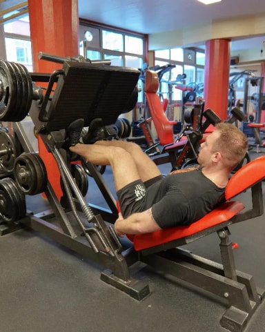 Leg Press Calf Press exercise demonstration